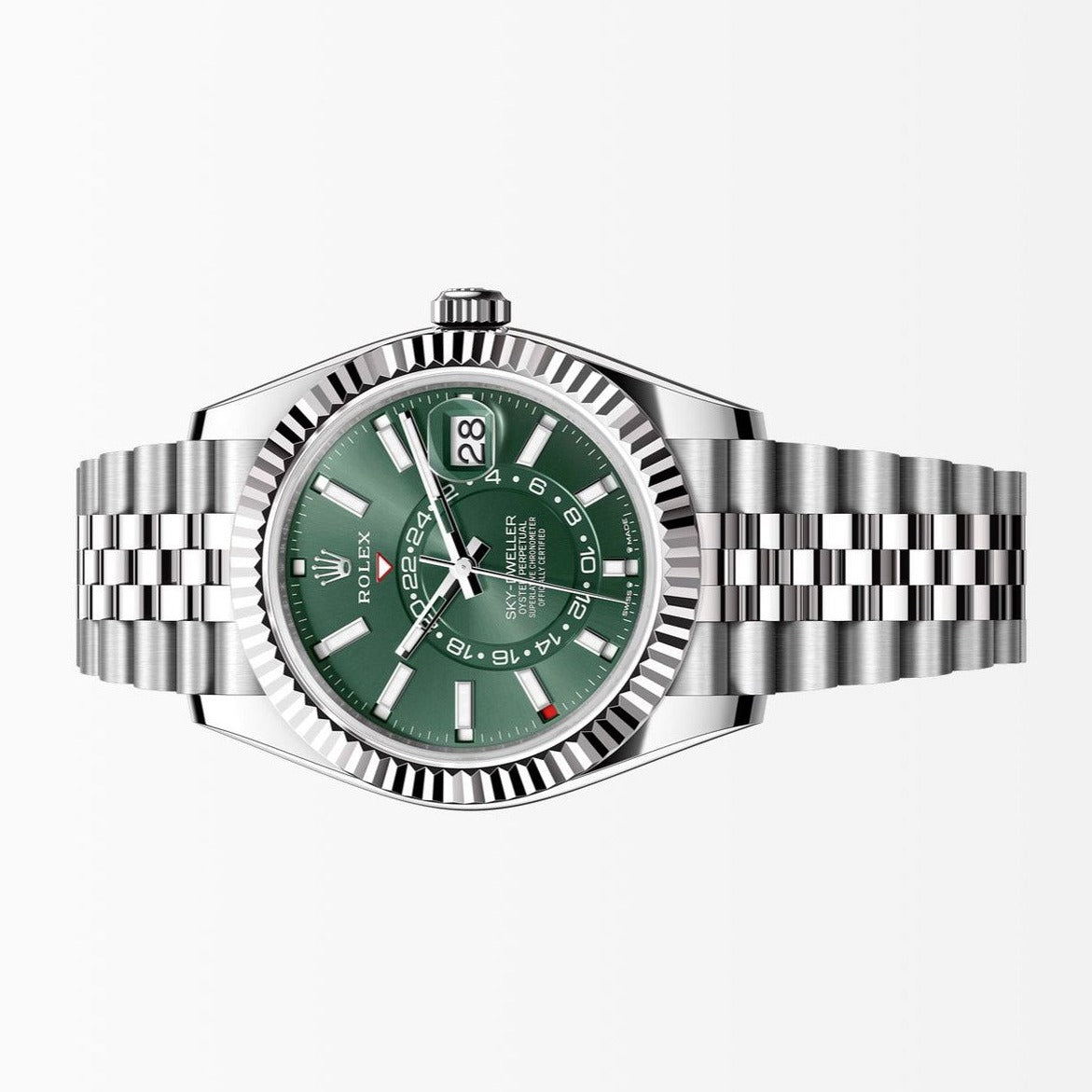 Rolex Sky Dweller Green Dial 42MM S.Steel Watch 326934