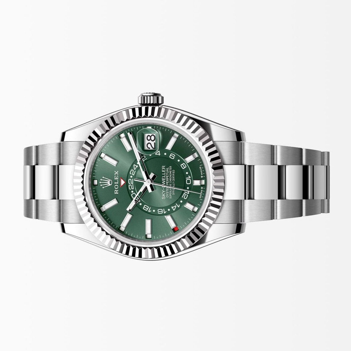 Rolex Sky Dweller Green Dial 42MM S.Steel Watch 326934