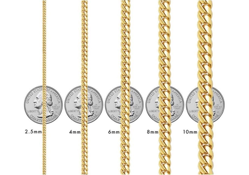 Solid 10K Yellow Gold Miami Cuban Chain Necklace 6MM 18-28 Inches