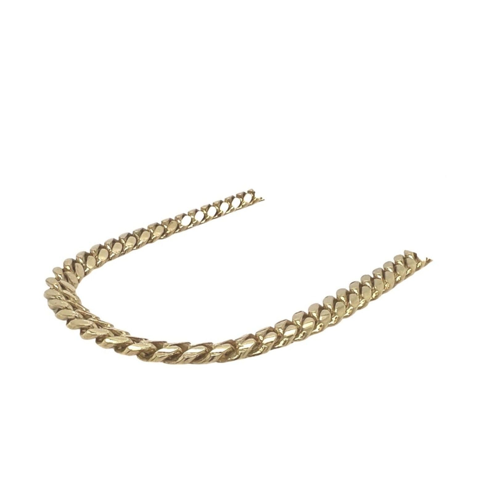 Solid 10K Yellow Gold Miami Cuban Chain Necklace 6MM 18-28 Inches