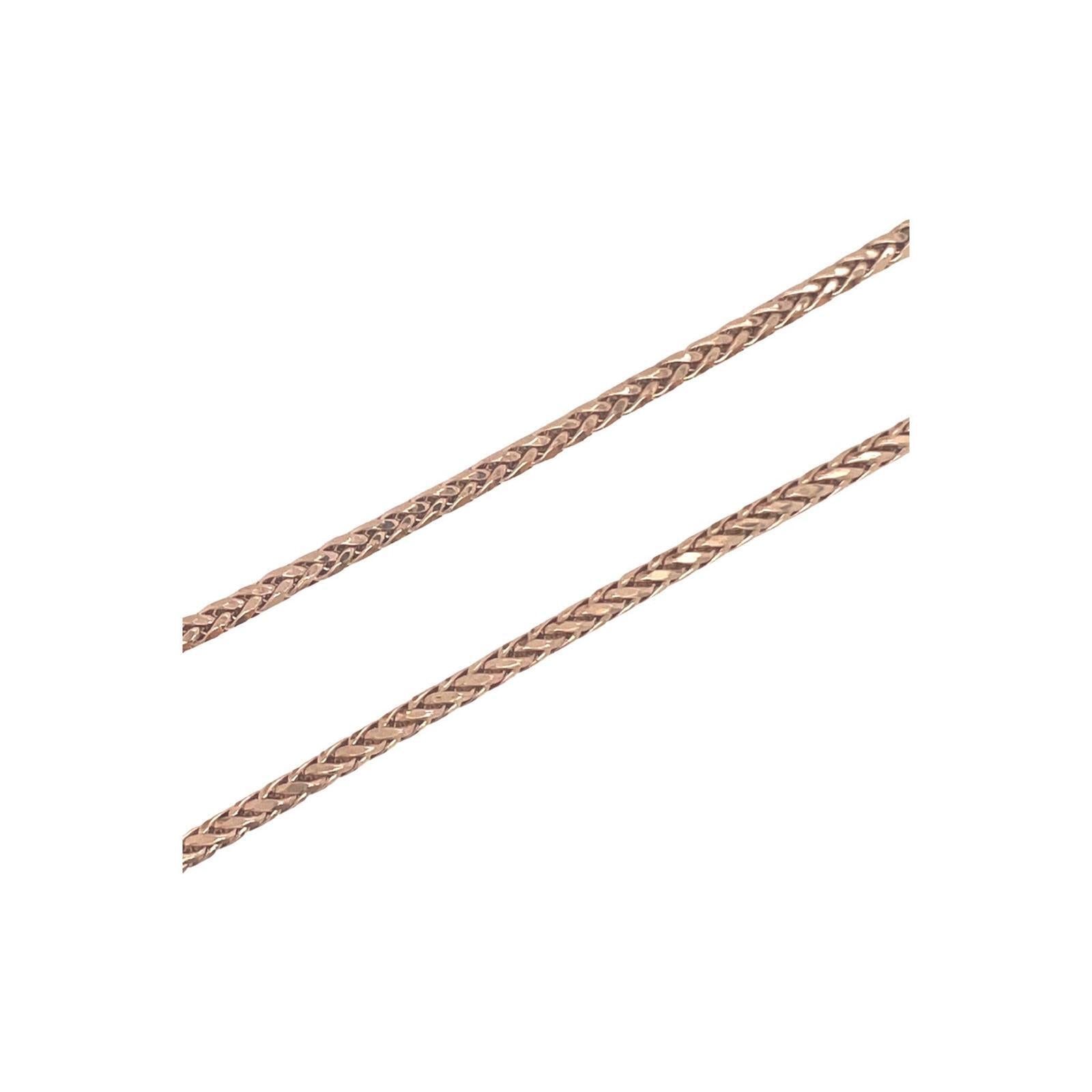 10K Rose Gold Wheat Palm Chain 2.5MM 18-28 Inches