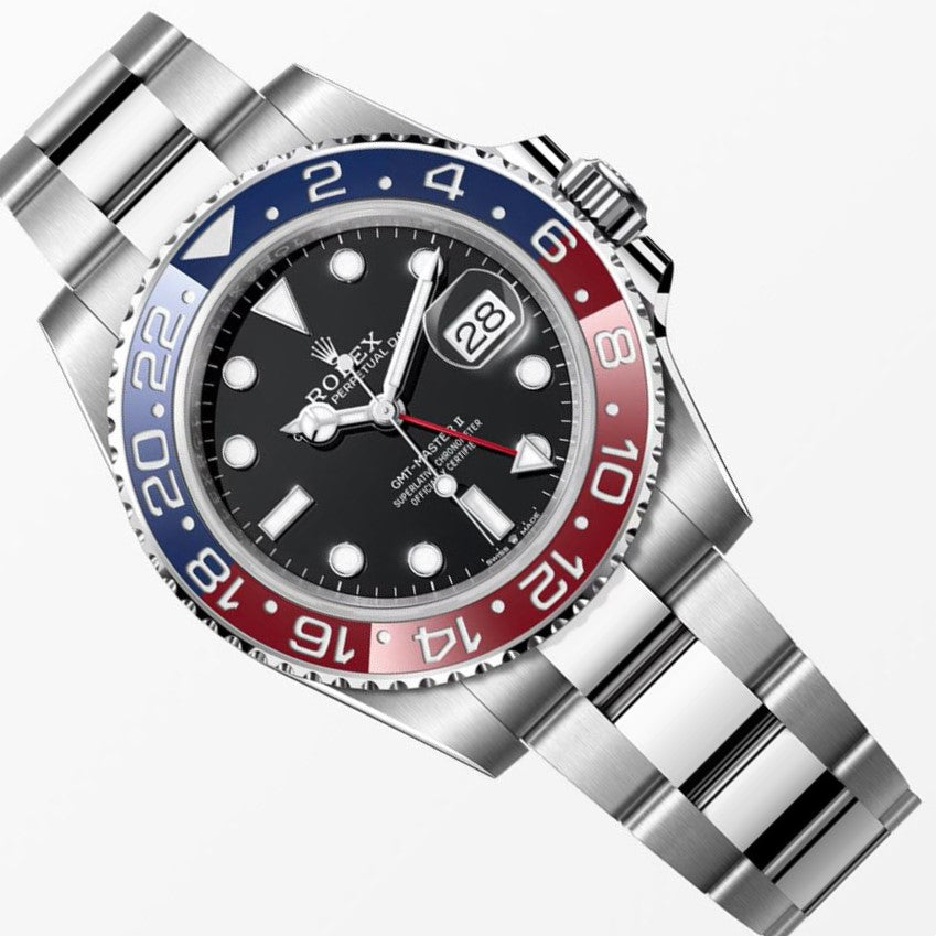 Rolex GMT Master II Pepsi 40MM S.Steel Watch 126710BLRO