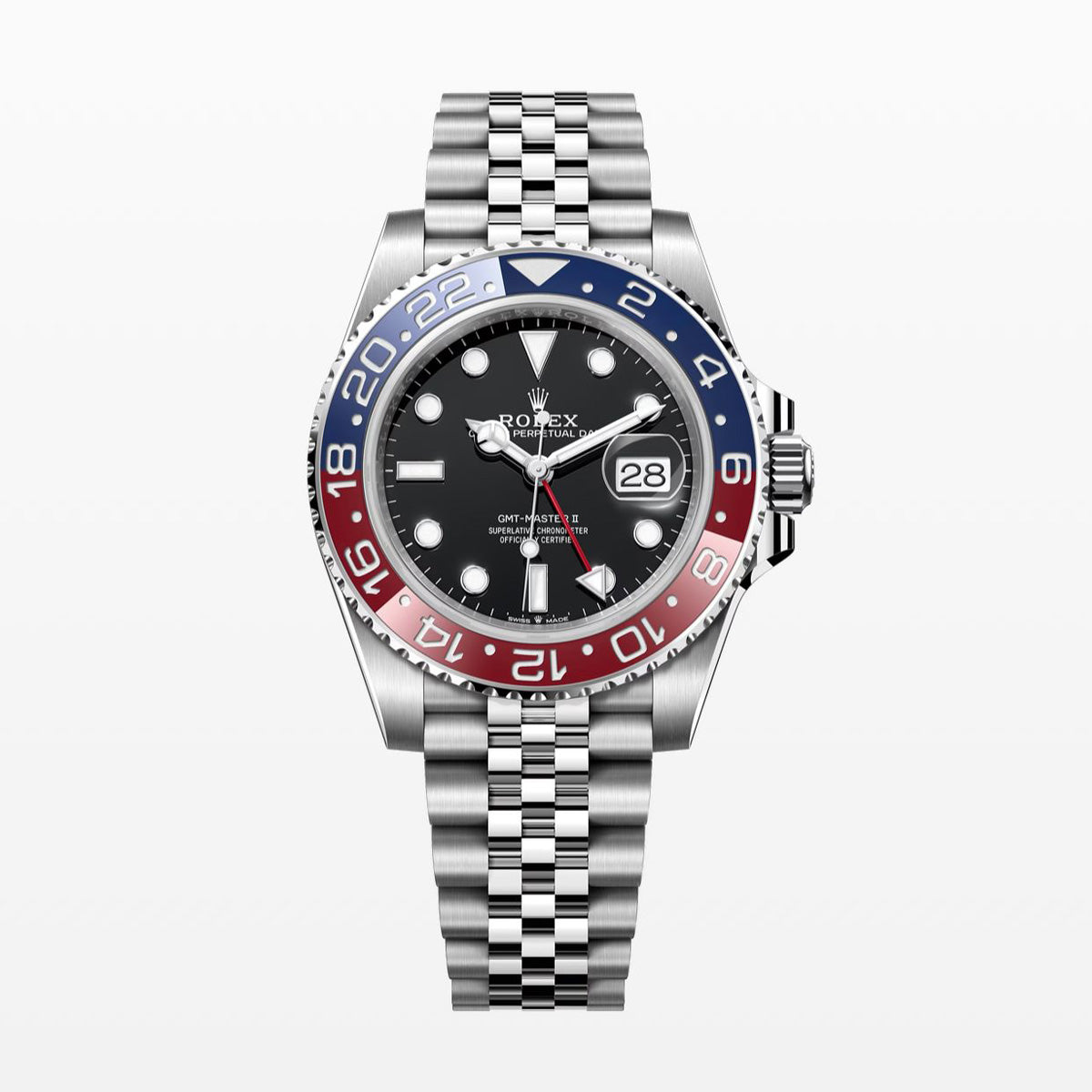 Rolex GMT Master II Pepsi 40MM S.Steel Watch 126710BLRO