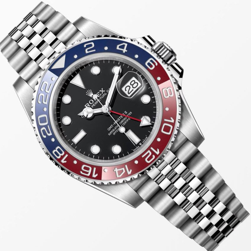 Rolex GMT Master II Pepsi 40MM S.Steel Watch 126710BLRO