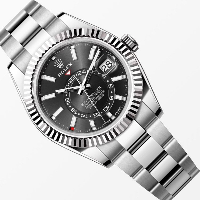 Rolex Sky Dweller Black Dial 42MM S.Steel Watch 326934