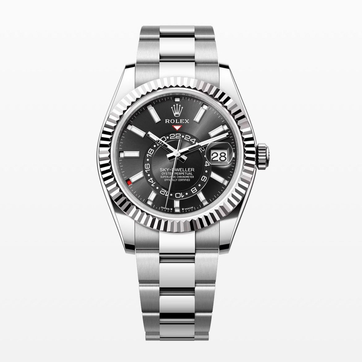 Rolex Sky Dweller Black Dial 42MM S.Steel Watch 326934