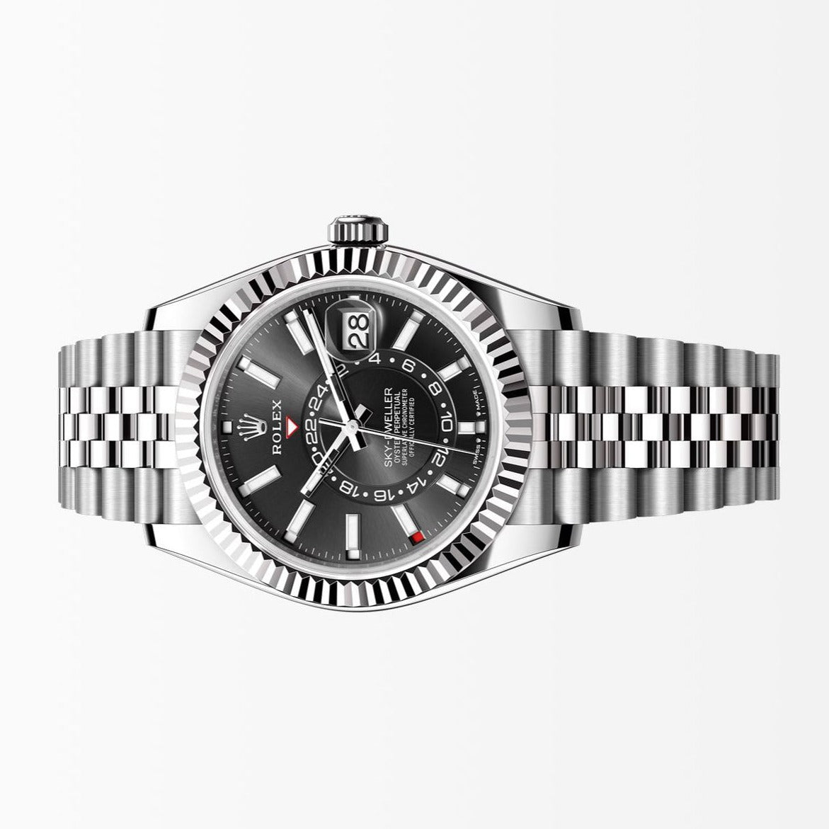 Rolex Sky Dweller Black Dial 42MM S.Steel Watch 326934