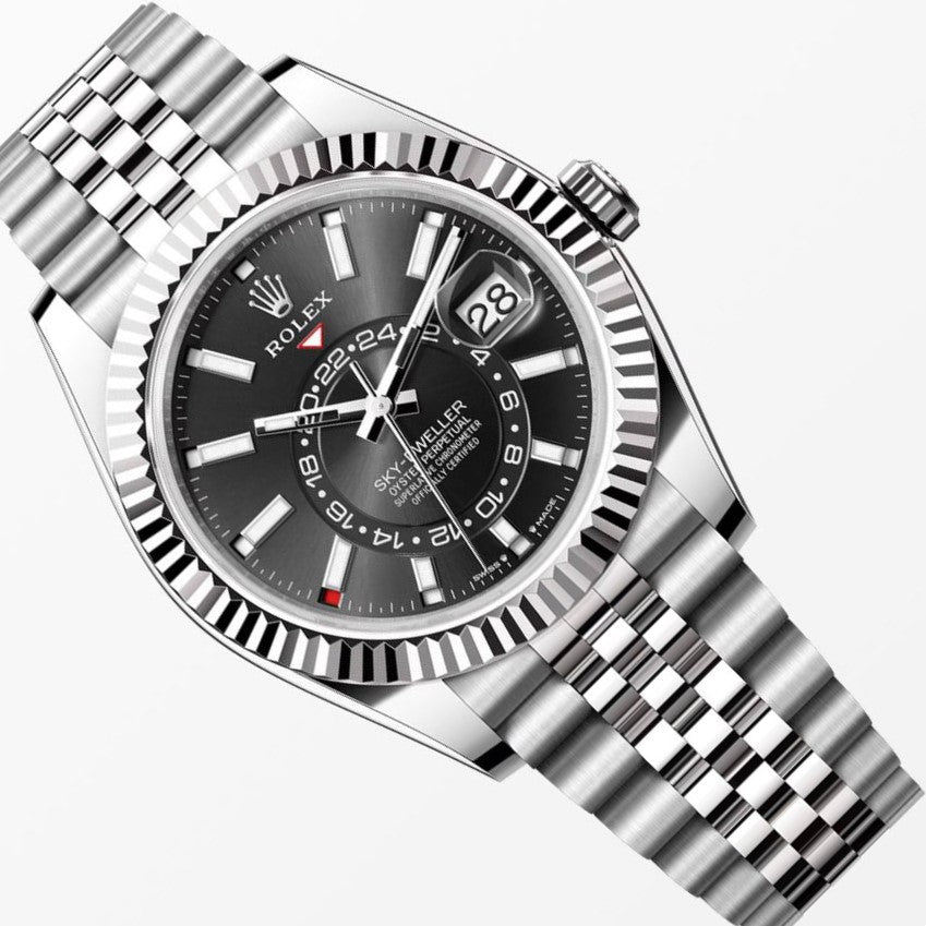 Rolex Sky Dweller Black Dial 42MM S.Steel Watch 326934