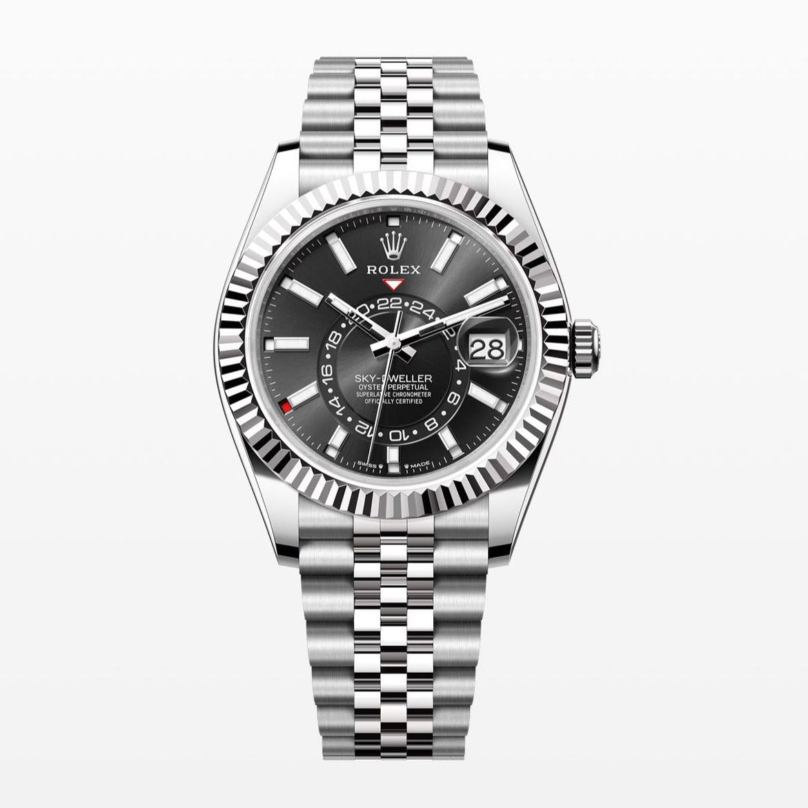 Rolex Sky Dweller Black Dial 42MM S.Steel Watch 326934