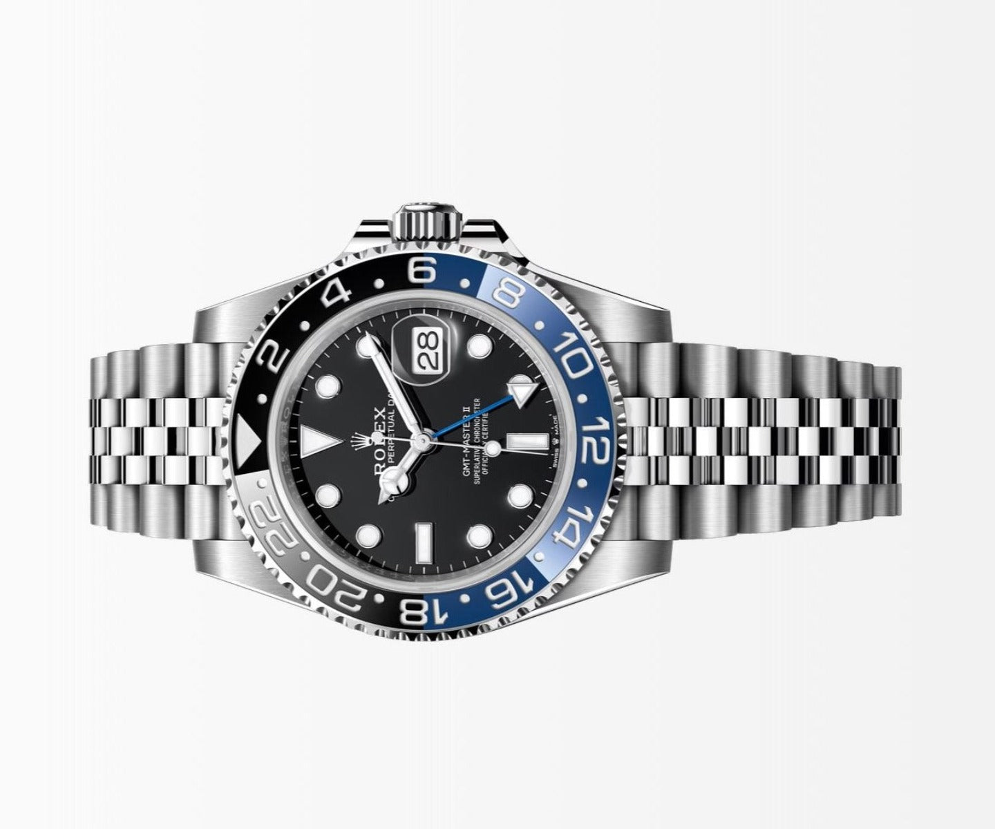 Rolex GMT Master II Batgirl 40MM S.Steel Watch 126710BLNR