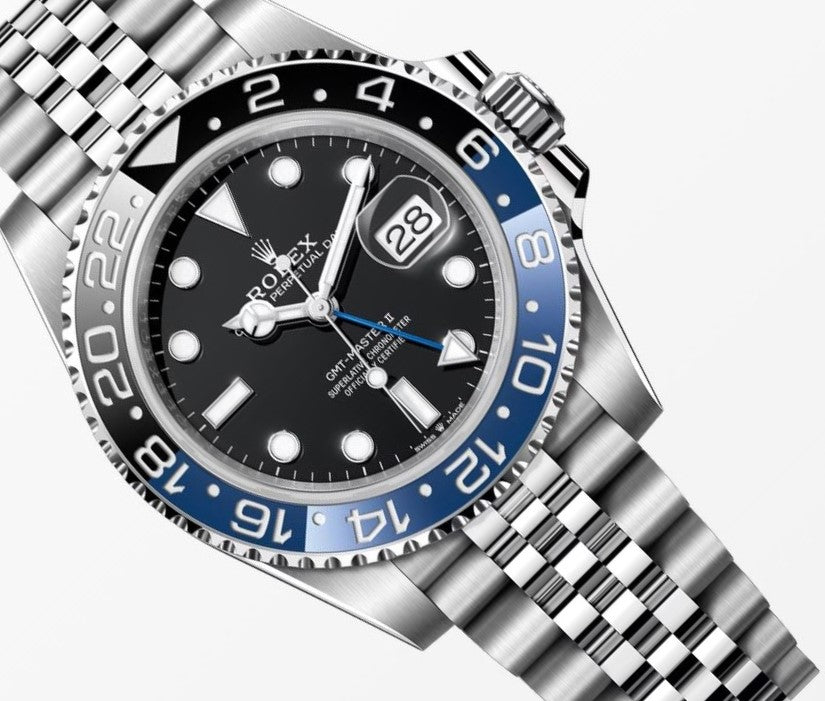 Rolex GMT Master II Batgirl 40MM S.Steel Watch 126710BLNR
